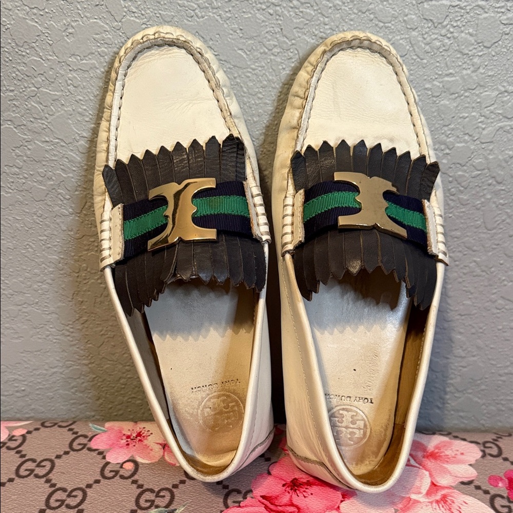 Tory Burch Gemini Link Driver loafers size 7